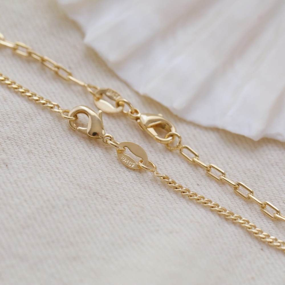 Layered Link Necklace Set | 18k Gold Filled - Picture 11 of 11